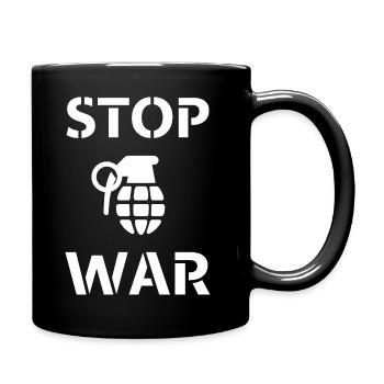 STOP WAR! - Full Colour Mug - black - Right