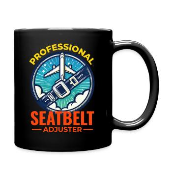 Flight Attendant Aviation Cabin Crew Air Hostess - Full Colour Mug - black - Right
