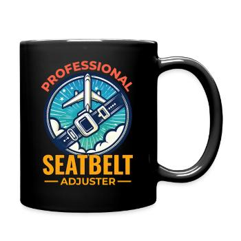 Flight Attendant Aviation Cabin Crew Air Hostess - Full Colour Mug - black - Right