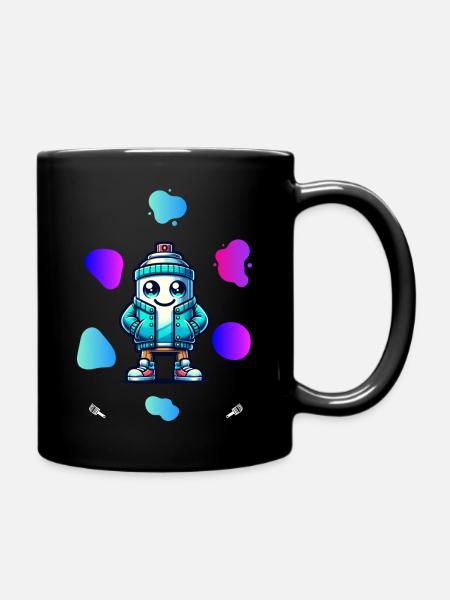 Colour expressions - Tasse einfarbig - Schwarz