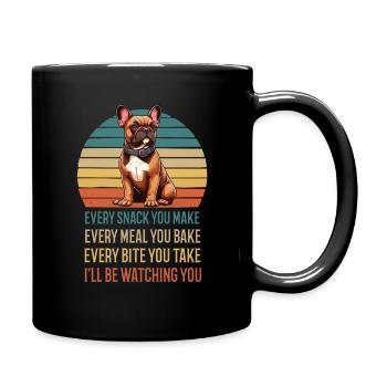 Chaque collation que vous préparez Bouledogue français - Mug uni - noir - Droite