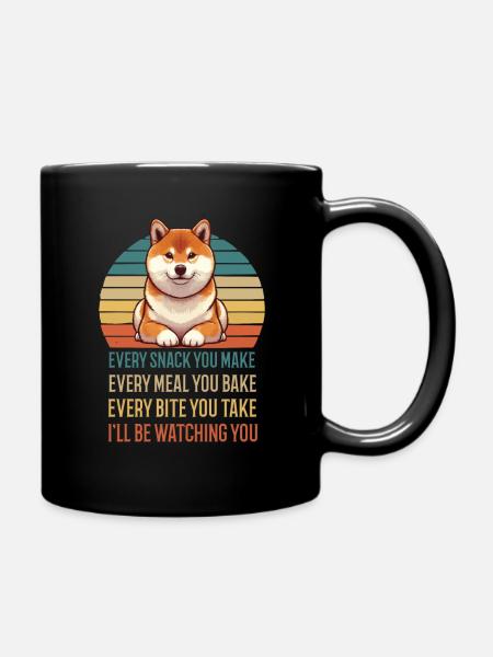 Every Snack you make Shiba Inu Shibabesitzer Shiba - Tasse einfarbig - Schwarz