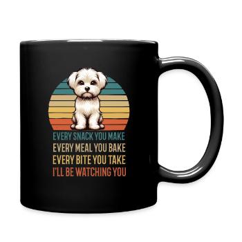 Chaque collation que vous préparez Malteser Malteser. - Mug uni - noir - Droite