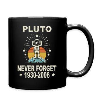 Pluton n’oublie jamais Rétro Drôle Nerdy Science - Mug uni - noir - Droite
