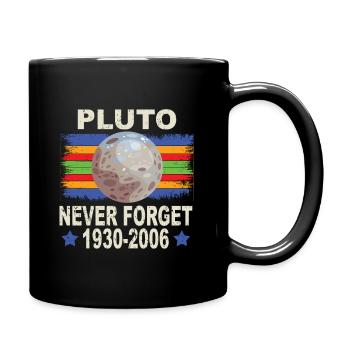 Pluton n’oublie jamais Rétro Drôle Nerdy Science - Mug uni - noir - Droite