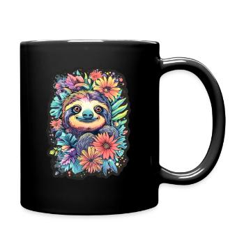 Sloth baby goes - Full Colour Mug - black - Right