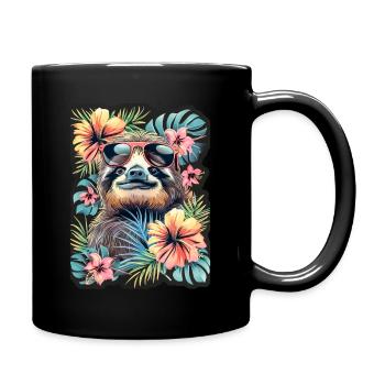 Cute Sloth Baby - Full Colour Mug - black - Right