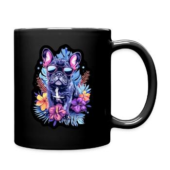 Bulldog Fan - Full Colour Mug - black - Right