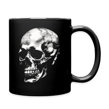 Crâne - Mug uni - noir - Droite