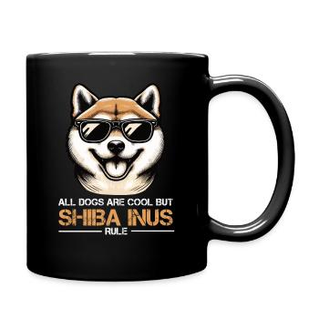 All dogs are cool Shiba Inu Shiba owner Shiba - Full Colour Mug - black - Right