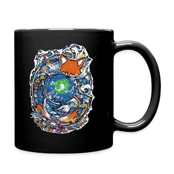 Fox - Full Colour Mug - black - Right