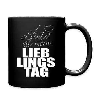 Aujourd’hui est mon jour préféré Cœur - Mug uni - noir - Droite