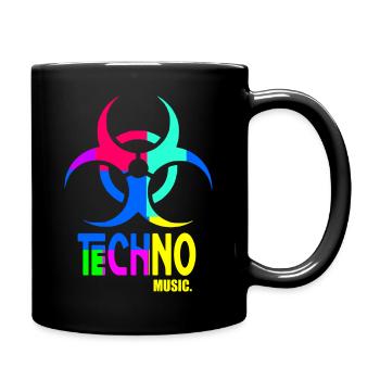 Techno music - Full Colour Mug - black - Right