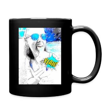 rea24 - Tasse einfarbig - Schwarz - Rechts