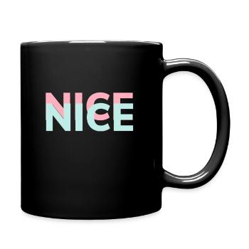 Fischerhut Nizza Anglerhut - Tasse einfarbig - Schwarz - Rechts