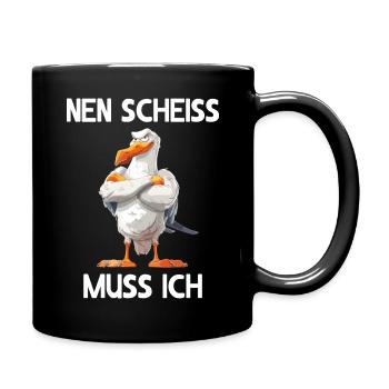 Seagull Seabird I have to fuck - Full Colour Mug - black - Right