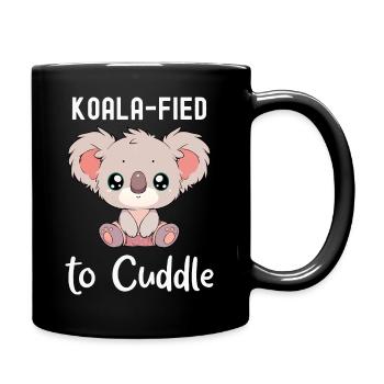 Koala-fied to Cuddle! - Full Colour Mug - black - Right