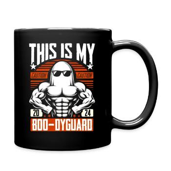 This is my boo-dyguard Cool Ghost and Sunglasses - Full Colour Mug - black - Right