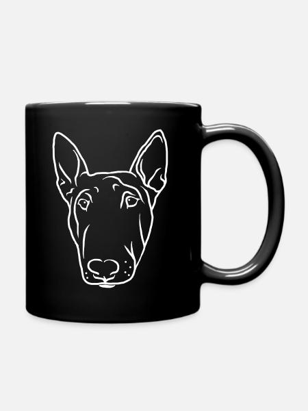 Tête de Bull Terrier - Mug uni - noir