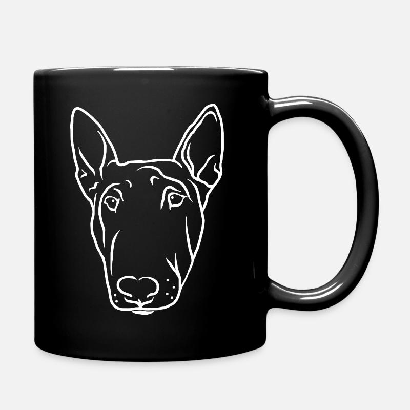Tête de Bull Terrier - Mug uni - noir