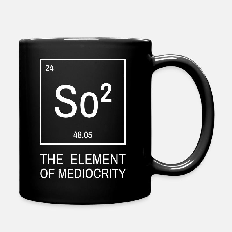 SoSo élément de médiocrité. Chimie du tableau périodique - Mug uni - noir