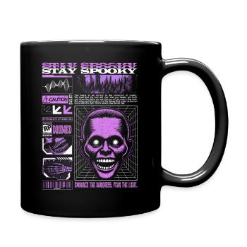 Restez Spooky Ghost Blanc & Lilas Saison d’Halloween - Mug uni - noir - Droite