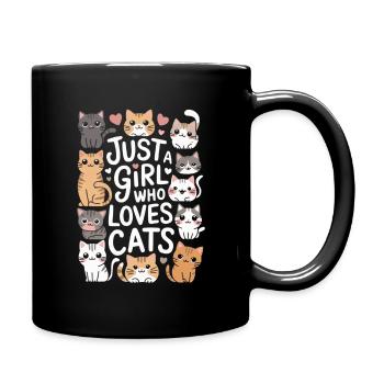 Dicton de chats mignons pour les femmes et les filles - Mug uni - noir - Droite