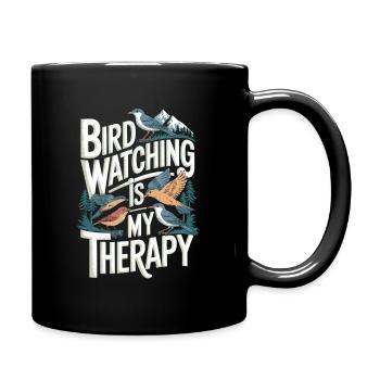 Bird Watching Ornithologist Birds - Full Colour Mug - black - Right