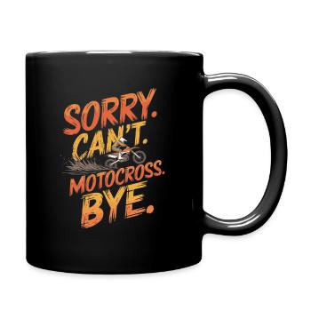 Motocross Motocross Rider Saying - Full Colour Mug - black - Right