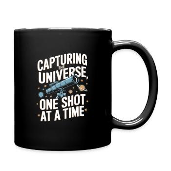 Astrophotography Telescope Astronomy - Full Colour Mug - black - Right