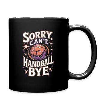 Dicton vintage du handball - Mug uni - noir - Droite