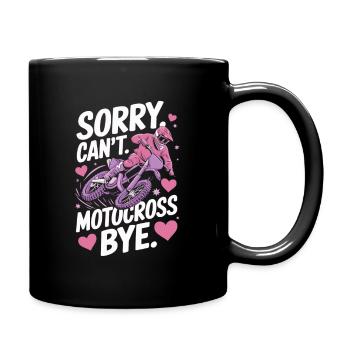 motocross femme motocross pilote femmes fille dire - Mug uni - noir - Droite