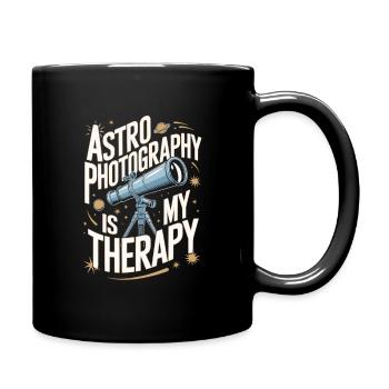 Astrophotography Telescope Astronomy - Full Colour Mug - black - Right