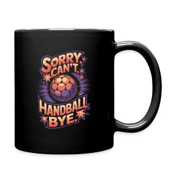Dicton vintage du handball - Mug uni - noir - Droite