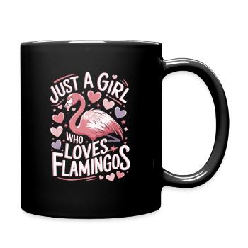 Flamingo funny saying - Full Colour Mug - black - Right