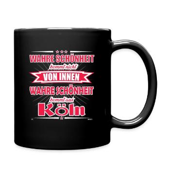 La vraie beauté vient de Cologne Design - Mug uni - noir - Droite