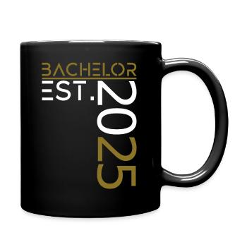 Bachelor est. 2025 - Tasse einfarbig - Schwarz - Rechts