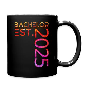 Bachelor est. 2025 - Tasse einfarbig - Schwarz - Rechts
