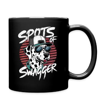 Spots of Swagger - Dog Lovers Dalmatians - Full Colour Mug - black - Right