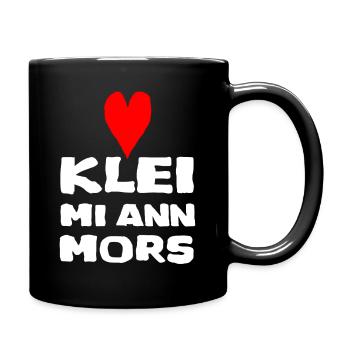 Klei mi ann Mors - Low German - Full Colour Mug - black - Right