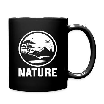 Natur - Für Umweltschutz und Landschaftsfreunde - Tasse einfarbig - Schwarz - Rechts