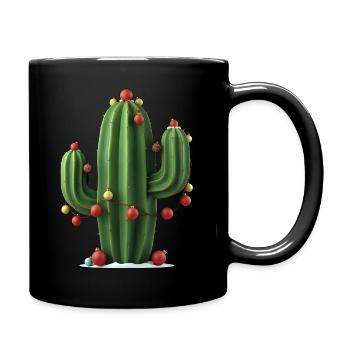 Christmas Cactus - Full Colour Mug - black - Right