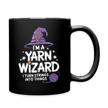Libérez votre créativité avec la laine - Mug uni - noir - Droite