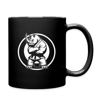 Arts Martiaux Rhinocéros – Force et affirmation de soi - Mug uni - noir - Droite