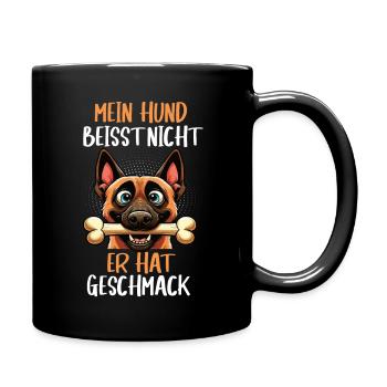 Mein Hund Beisst Nicht Malinois Schäferhund - Tasse einfarbig - Schwarz - Rechts