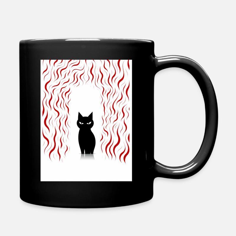 chat de mauvaise humeur - Mug uni - noir