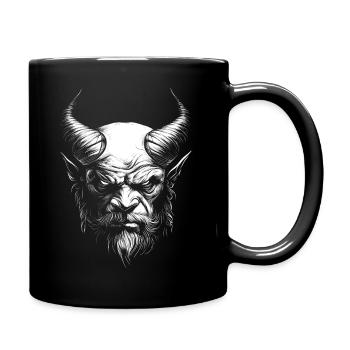 Teufel / Devil - Tasse einfarbig - Schwarz - Rechts