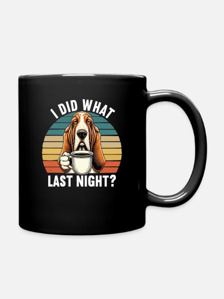 Ich Bin Nicht Faul Basset Hound Basset Hounds - Tasse einfarbig - Schwarz