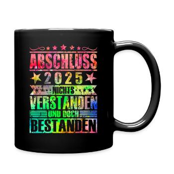 Abschluss 2025 - Tasse einfarbig - Schwarz - Rechts