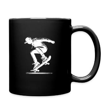 Skateboard - Skater Life – Own the Streets - Mug uni - noir - Droite